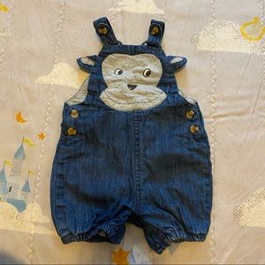 Adorable gorilla denim overall by John Lewis